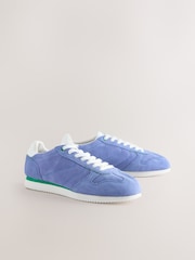 Blue Forever Comfort® Leather Round Toe Retro Chunky Lace Up Trainers - Image 2 of 5