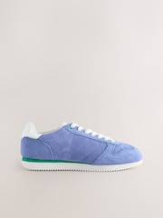 Blue Forever Comfort® Leather Round Toe Retro Chunky Lace Up Trainers - Image 3 of 5