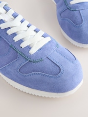 Blue Forever Comfort® Leather Round Toe Retro Chunky Lace Up Trainers - Image 5 of 5