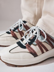 Neutral - Forever Comfort® Leather Band Panel Detail Chunky Trainers - Image 3 of 11