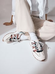 Neutral - Forever Comfort® Leather Band Panel Detail Chunky Trainers - Image 5 of 11