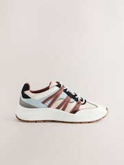 Neutral - Forever Comfort® Leather Band Panel Detail Chunky Trainers - Image 6 of 11
