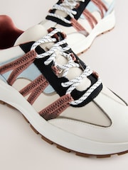 Neutral - Forever Comfort® Leather Band Panel Detail Chunky Trainers - Image 9 of 11