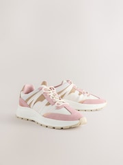 Multi Pastel - Forever Comfort® Leather Band Panel Detail Chunky Trainers - Image 2 of 9