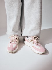 Multi Pastel - Forever Comfort® Leather Band Panel Detail Chunky Trainers - Image 7 of 9