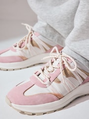 Multi Pastel - Forever Comfort® Leather Band Panel Detail Chunky Trainers - Image 8 of 9