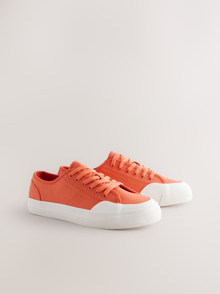 Orange Forever Comfort® Round Toe Chunky Baseball Trainers - Image 2 of 5