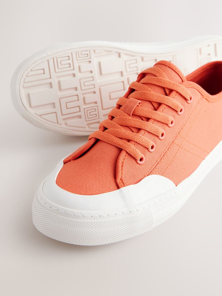 Orange Forever Comfort® Round Toe Chunky Baseball Trainers - Image 4 of 5
