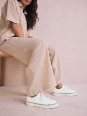 Blanco - Forever Comfort® Chunky Lace-Up Espadrilles Trainers - Imagen 3 de 12