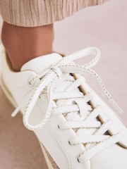 Blanco - Forever Comfort® Chunky Lace-Up Espadrilles Trainers - Imagen 6 de 12