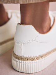 Blanco - Forever Comfort® Chunky Lace-Up Espadrilles Trainers - Imagen 7 de 12
