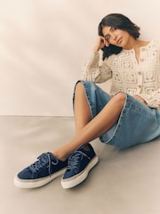 Azul marino - Forever Comfort® Chunky Lace-Up Espadrilles Trainers - Imagen 2 de 8