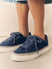 Azul marino - Forever Comfort® Chunky Lace-Up Espadrilles Trainers - Imagen 4 de 8