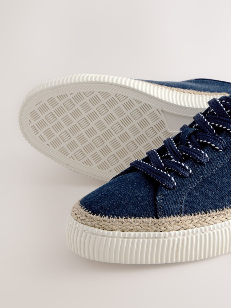 Azul marino - Forever Comfort® Chunky Lace-Up Espadrilles Trainers - Imagen 8 de 8