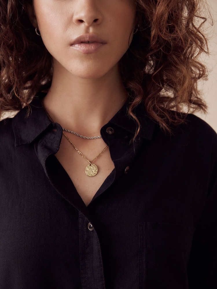 Black Linen Blend Shirt - Image 6 of 6