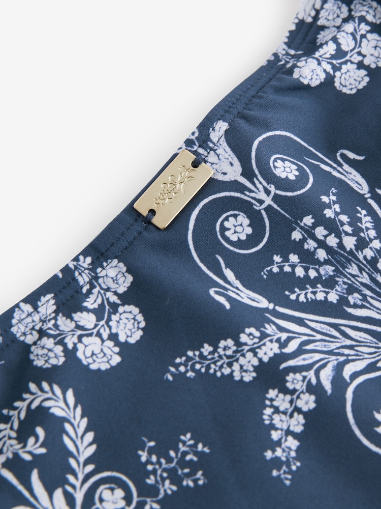 Laura Ashley Navy Josette Frill Bikini Bottoms - Image 8 of 8