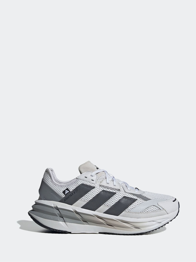 adidas Grey Adistar 3 Sportswear Trainers - Image 1 of 9