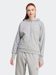 adidas Grey All SZN Full Zip Hoodie - Image 1 of 7