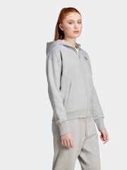 adidas Grey All SZN Full Zip Hoodie - Image 3 of 7