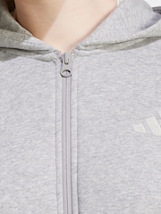 adidas Grey All SZN Full Zip Hoodie - Image 5 of 7