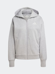 adidas Grey All SZN Full Zip Hoodie - Image 7 of 7