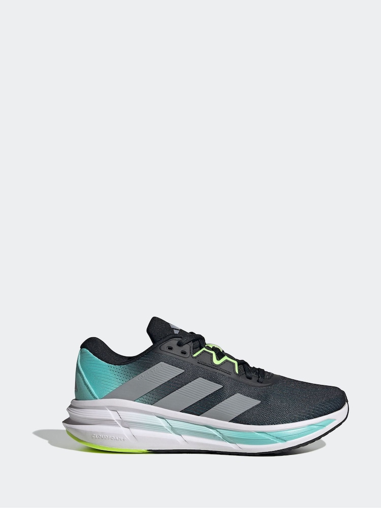 adidas Black Questar 3 Running Trainers - Image 1 of 9