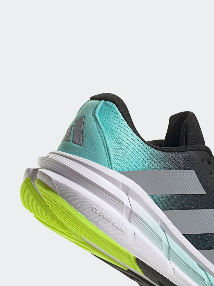 adidas Black Questar 3 Running Trainers - Image 9 of 9