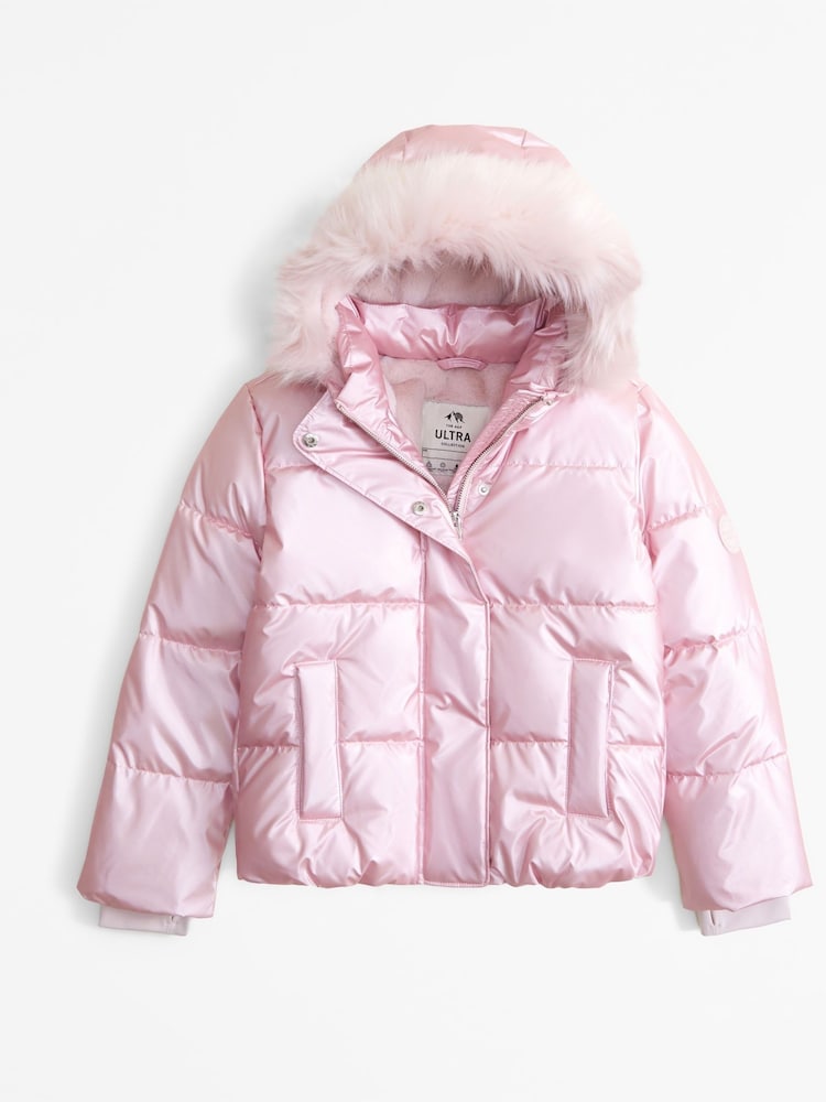 سترة منفوخة برّاقة من Abercrombie & Fitch - Image 1 of 3