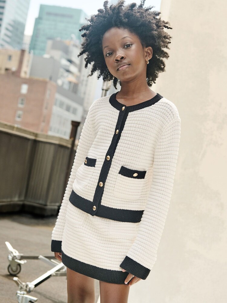 Abercrombie & Fitch Collarless Button Up Cardigan - Image 1 of 1