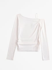 Abercrombie & Fitch Slash Neck Long Sleeve Top - Image 1 of 1