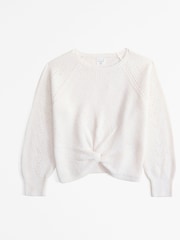 Серый - Abercrombie & Fitch Twist Front Long Sleeves Jumper - Изображение 2 из 2
