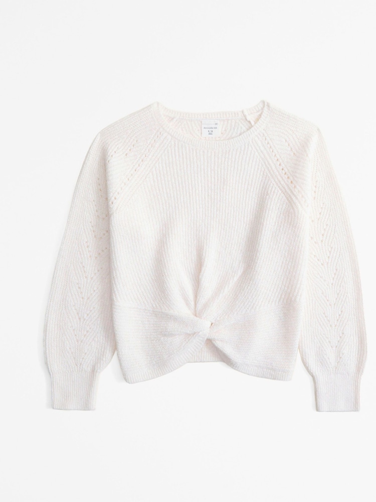 Серый - Abercrombie & Fitch Twist Front Long Sleeves Jumper - Изображение 2 из 2