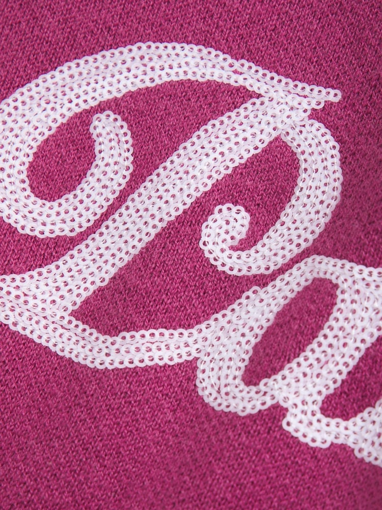 Abercrombie & Fitch Pink Knitted Crew Neck Jumper - Image 2 of 2