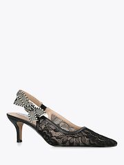 Steve Madden Black Ensemble Slingback Shoes - Image 4 of 5