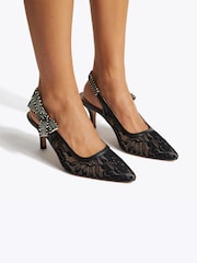 Steve Madden Black Ensemble Slingback Shoes - Image 5 of 5