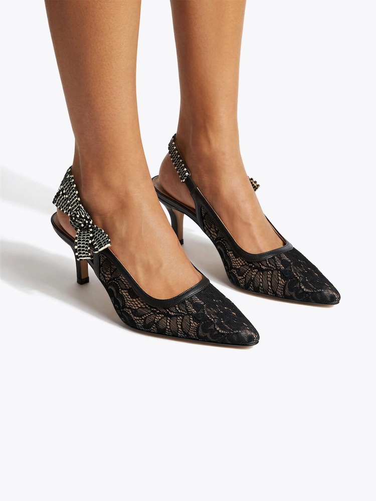 Steve Madden Black Ensemble Slingback Shoes - Image 5 of 5 Steve Madden Black Ensemble Slingback Shoes - Image 5 of 5