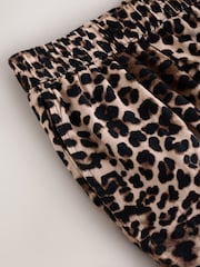 Leopard Print Linen Blend Shorts - Image 2 of 8
