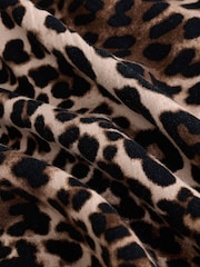 Leopard Print Linen Blend Shorts - Image 8 of 8