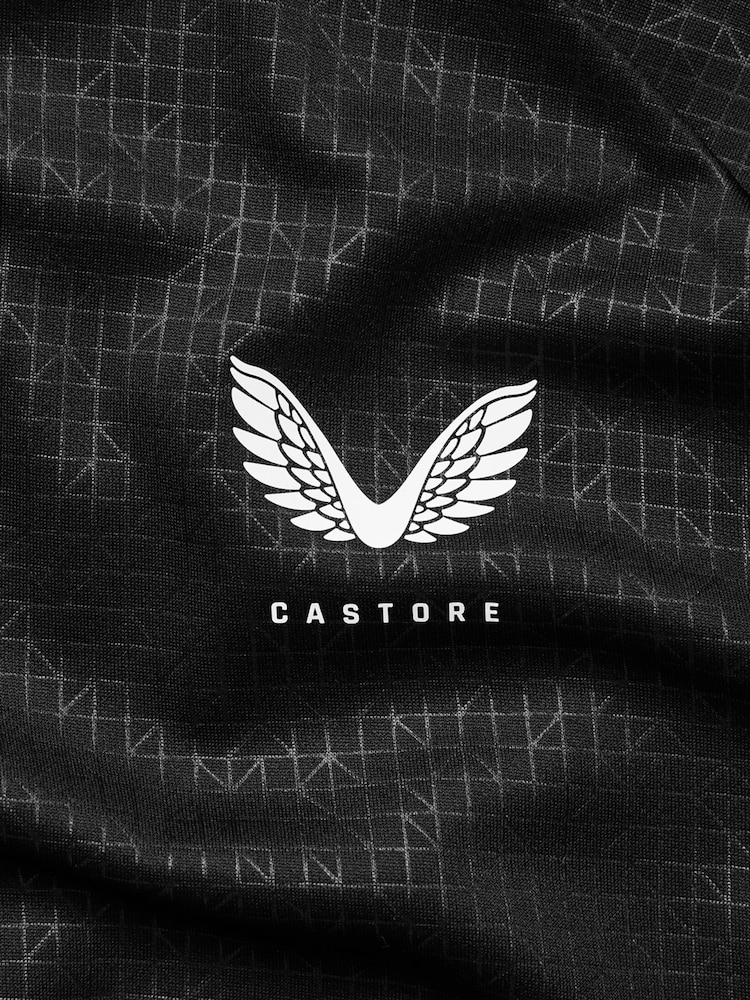 Castore Black AOP Short Sleeve T-Shirt - Image 8 of 10