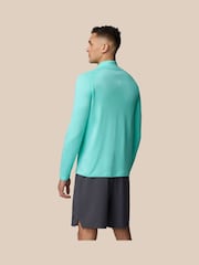 Castore Blue 1/4 Zip Long Sleeve Top - Image 2 of 6