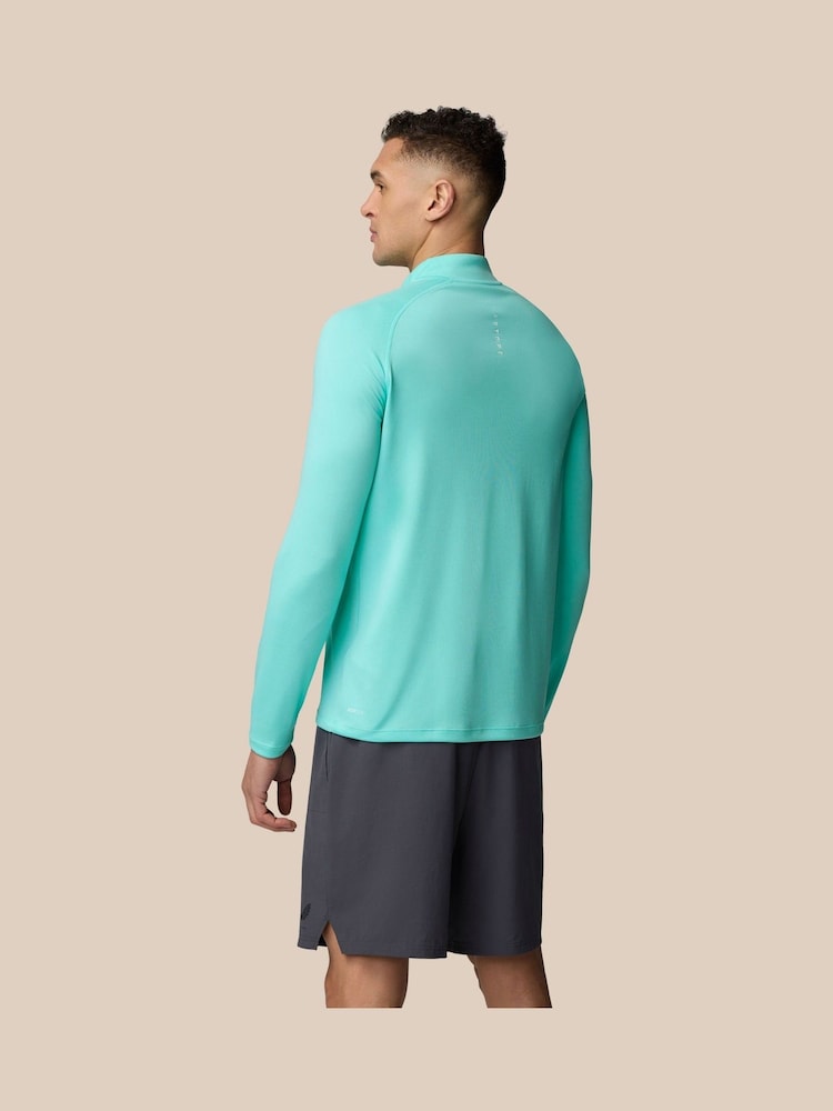 Castore Blue 1/4 Zip Long Sleeve Top - Image 2 of 6