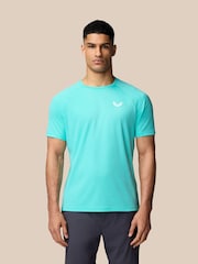 Castore Blue AOP Short Sleeve T-Shirt - Image 1 of 11