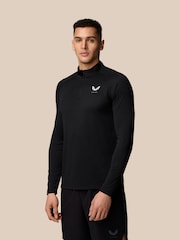 Castore Black 1/4 Zip Long Sleeve Top - Image 1 of 12