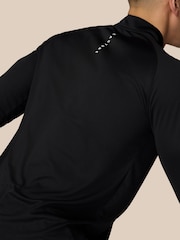 Castore Black 1/4 Zip Long Sleeve Top - Image 6 of 12