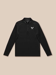 Castore Black 1/4 Zip Long Sleeve Top - Image 7 of 12