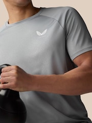 Castore Grey AOP Short Sleeve T-Shirt - Image 4 of 11