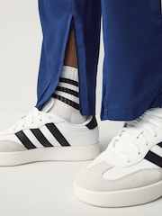 adidas Blue Essentials 3-Stripes Stanford Open Hem Joggers - Image 4 of 7
