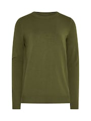 Long Tall Sally Green Knitted Crew Neck Jumper - Image 5 of 5