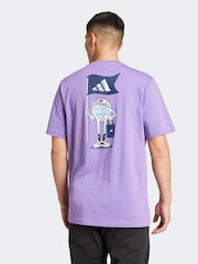 adidas Purple Earth Day Graphic 100% Cotton T-Shirt - Image 2 of 6
