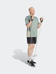 Blau - adidas Train Essentials saisonales T-Shirt mit Colourblock-Design - Bild 3 von 6